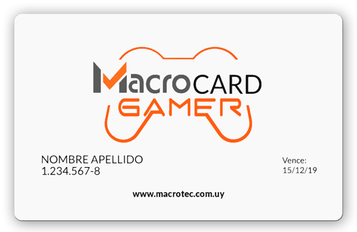 Imagen de Tarjeta MacroCard Gamer