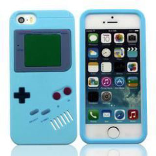 Imagen de Estuche Gameboy iPhone 5  5S SE Azul
