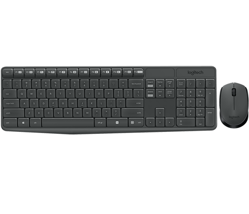 Imagen de Kit Logitech Teclado y Mouse MK235 en Español
