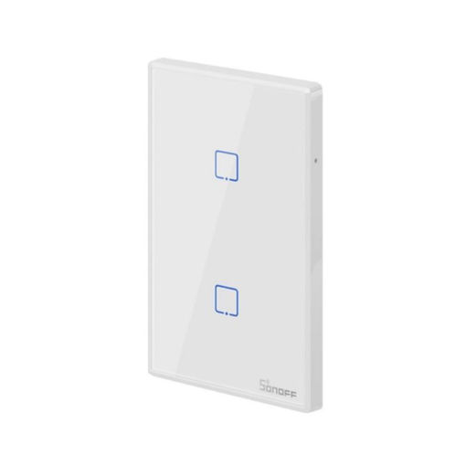 Imagen de Sonoff T2US2C Interruptor Pared 2 Botones Wifi y 433 MHz
