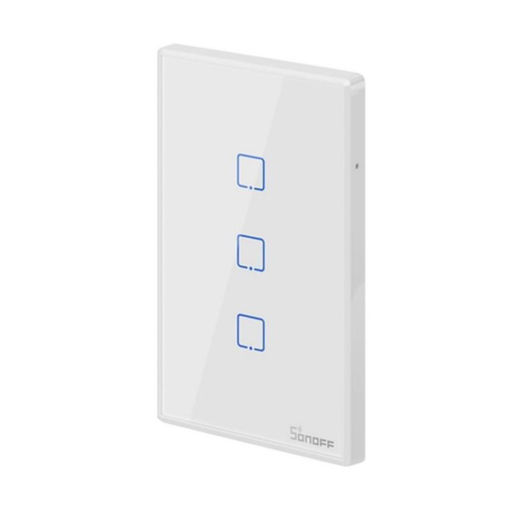Imagen de Sonoff T2US3C Interruptor Pared 3 Botones WiFi y 433 MHz