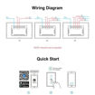Imagen de Sonoff T2US3C Interruptor Pared 3 Botones WiFi y 433 MHz