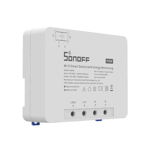Imagen de Sonoff POWR3 Smart Switch Mide Consumo Eléctrico