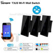Imagen de Sonoff T3US2C Interruptor Pared 2 Botones Wifi y 433 MHz Negro