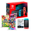 Imagen de Nintendo Switch + New Super Mario Bros U. Deluxe + Vidrio Templado