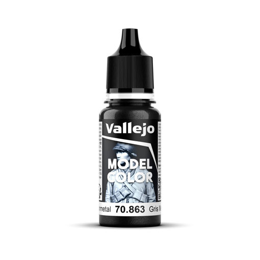 Imagen de Vallejo Pintura Model Color Gris Metalizado 18 ml.