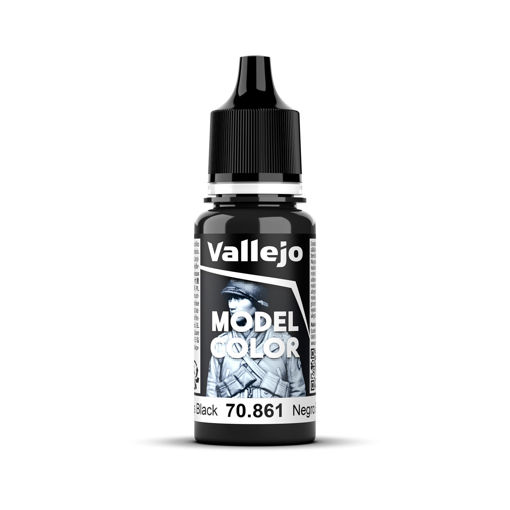 Imagen de Vallejo Pintura Model Color Negro Brillante 18 ml.