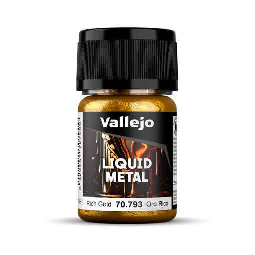 Imagen de Vallejo Pintura Liquid Metal Oro Rico 35 ml.