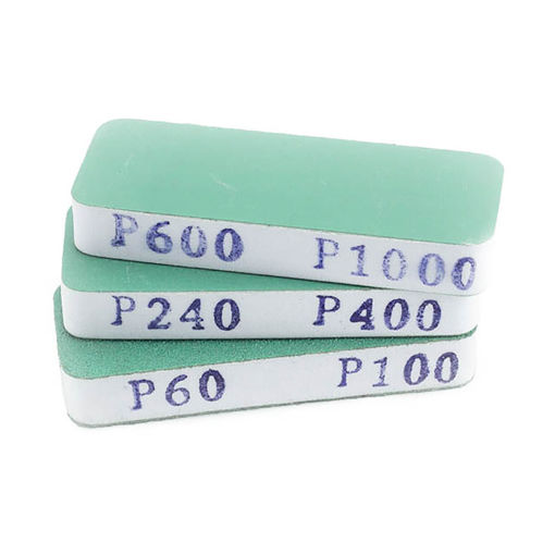 Imagen de Vallejo Set de 3 Flexi Sanders doble grano (80X30X12 mm)
