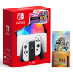 Imagen de Nintendo Switch Oled Blanca + Mario Kart 8 Deluxe + Vidrio Templado