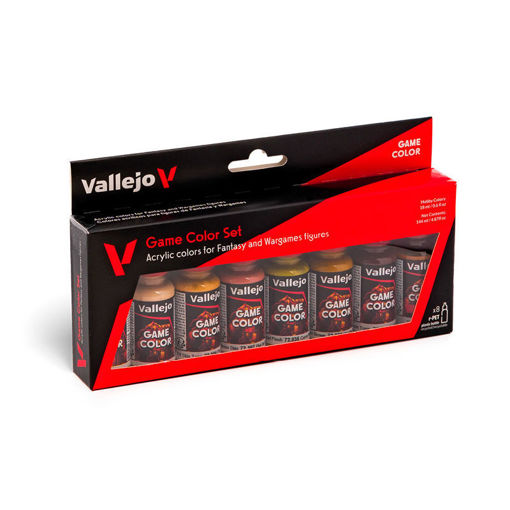 Imagen de Vallejo Pinturas Basics Set Tonos Piel (8 x 18 ml)