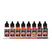 Imagen de Vallejo Pinturas Fantasy Set Fire Dragons (8 x 18 ml)