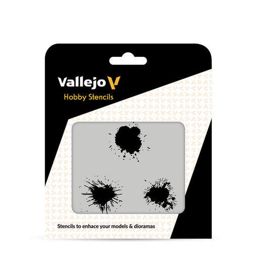 Imagen de Vallejo Stencils Manchas de Pintura 125 x 125 mm