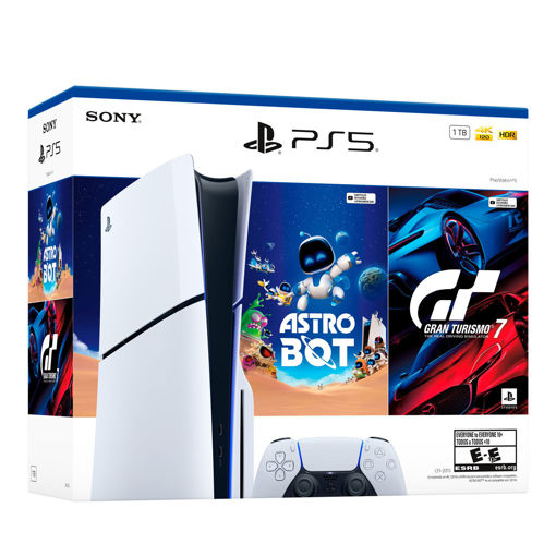 Imagen de Consola PlayStation 5 Slim con Lectora de Disco - Incluye 2 Juegos (Astro + Gran Turismo 7)