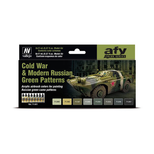 Imagen de Vallejo AFV Set Cold War & Modern Russian Green 8un