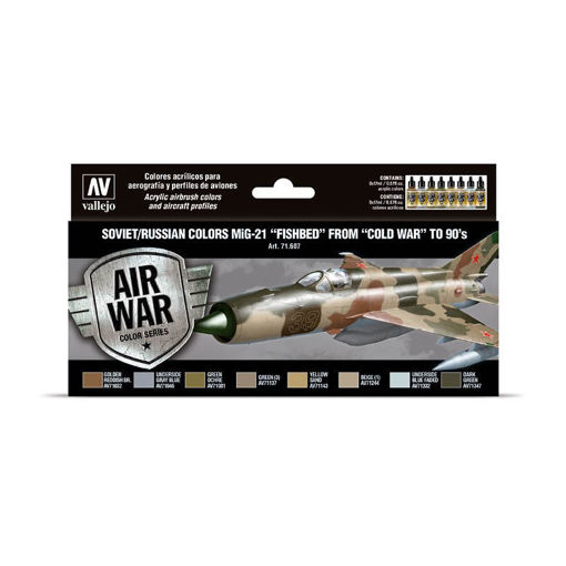 Imagen de Vallejo Air War Set Soviet/Russian MiG-21 50 - 90 8un