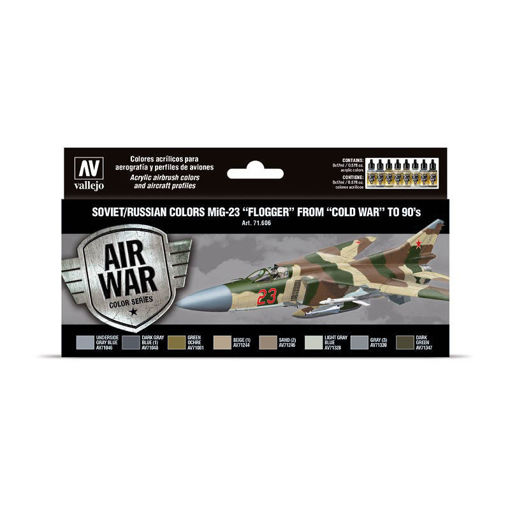Imagen de Vallejo Air War Set Soviet/Russian MiG-23 70 to 90 8un
