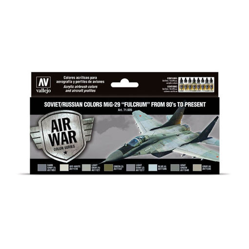 Imagen de Vallejo Air War Set Soviet/Russian MiG-29 80 to Present 8un
