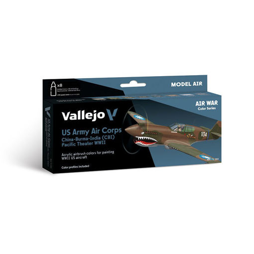 Imagen de Vallejo Pinturas Air War Set US Army Air Corps China-Burma-India (CBI) Pacific Theater WWII (8 x 18 ml)