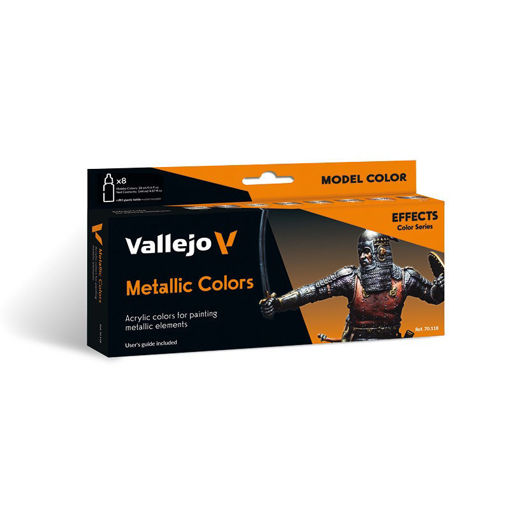 Imagen de Vallejo Pinturas Effects Set Metallic Colors (8 x 18 ml)
