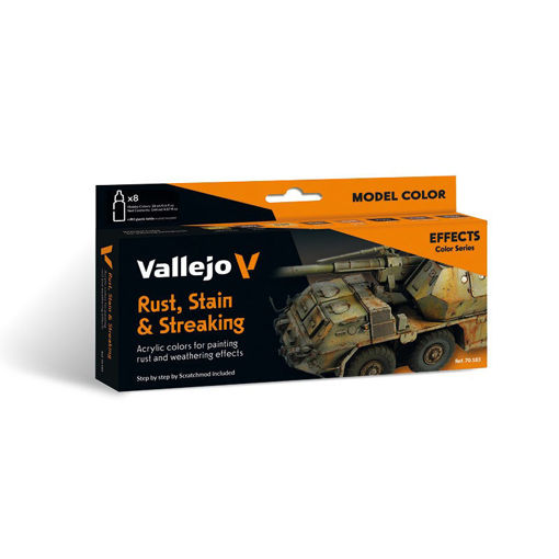 Imagen de Vallejo Effects Set Rust Stain & Streaking (8 x 18 ml)