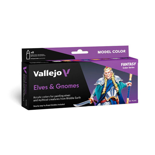 Imagen de Vallejo Pinturas Fantasy Set Elves & Gnomes (8 x 18 ml)