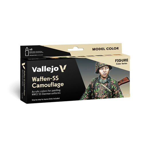 Imagen de Vallejo Pinturas Figure Set Waffen-SS Camouflage (8 x 18 ml)