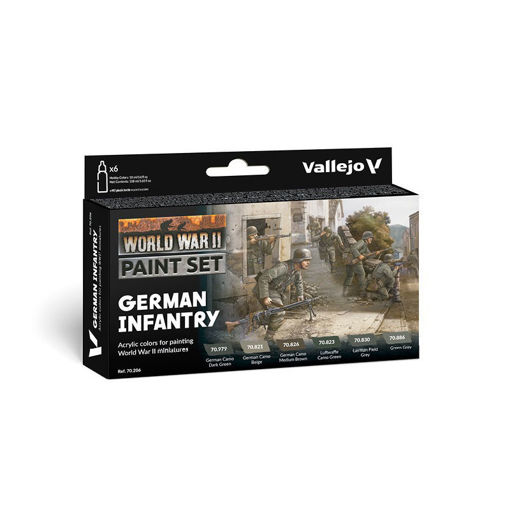 Imagen de Vallejo Pinturas Wargames Set German Infantry (6 x 18 ml)