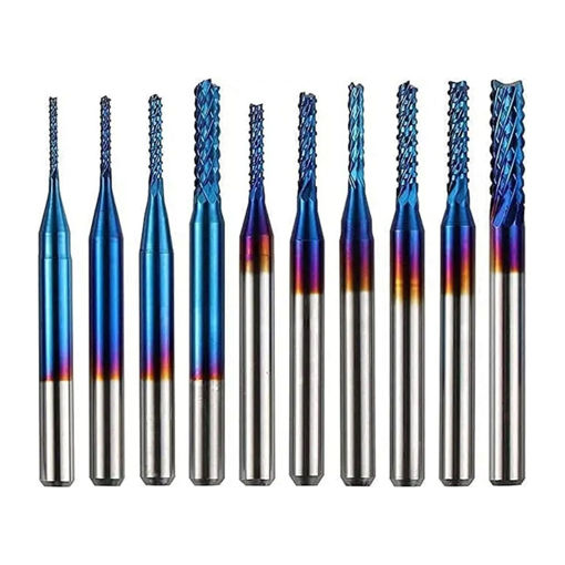 Imagen de Fresa tipo maíz 0,8–3,175 mm, azul, 10 piezas